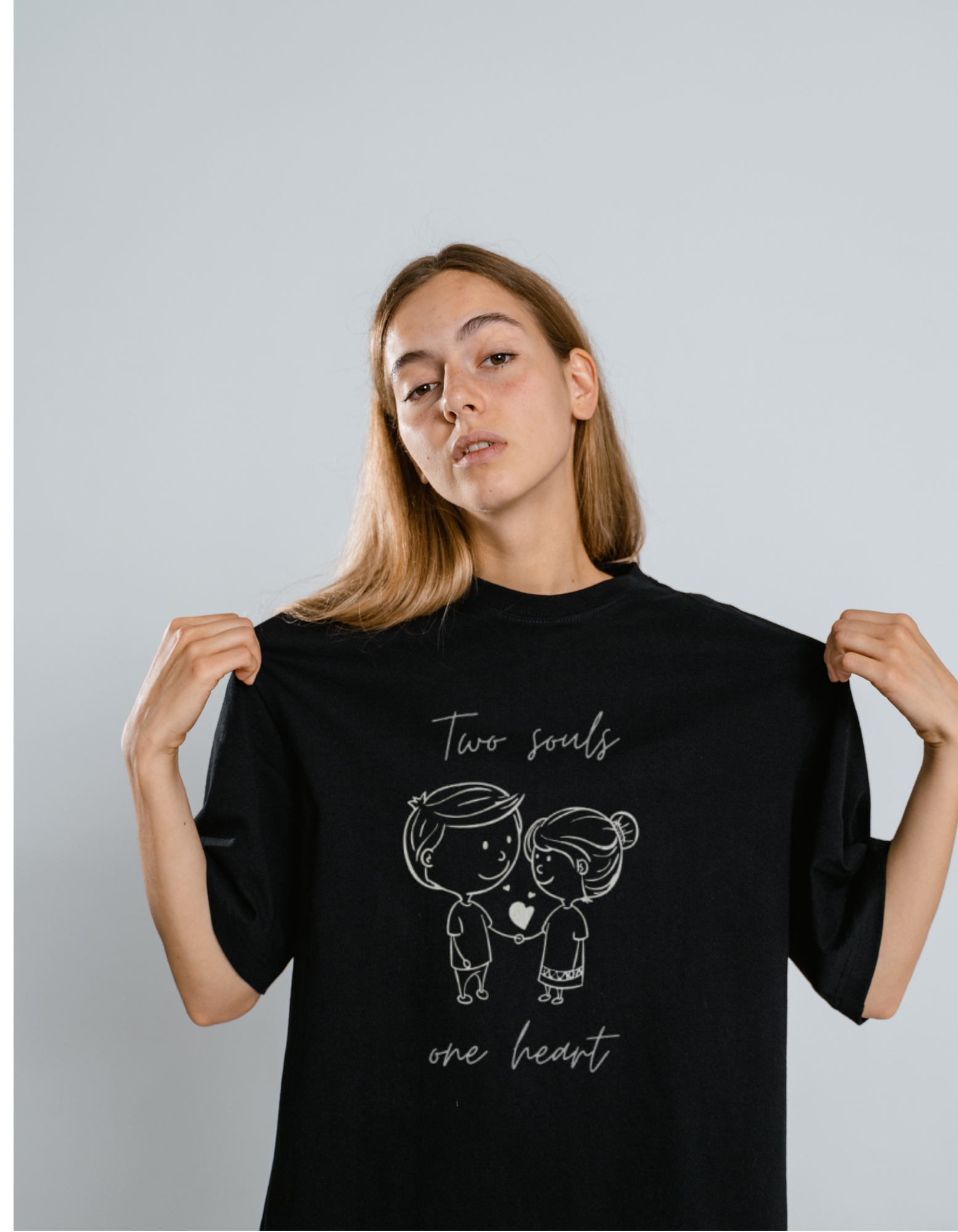 two souls one heart couple t shirt