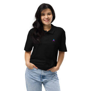 Gradient Chevron Polo Shirt
