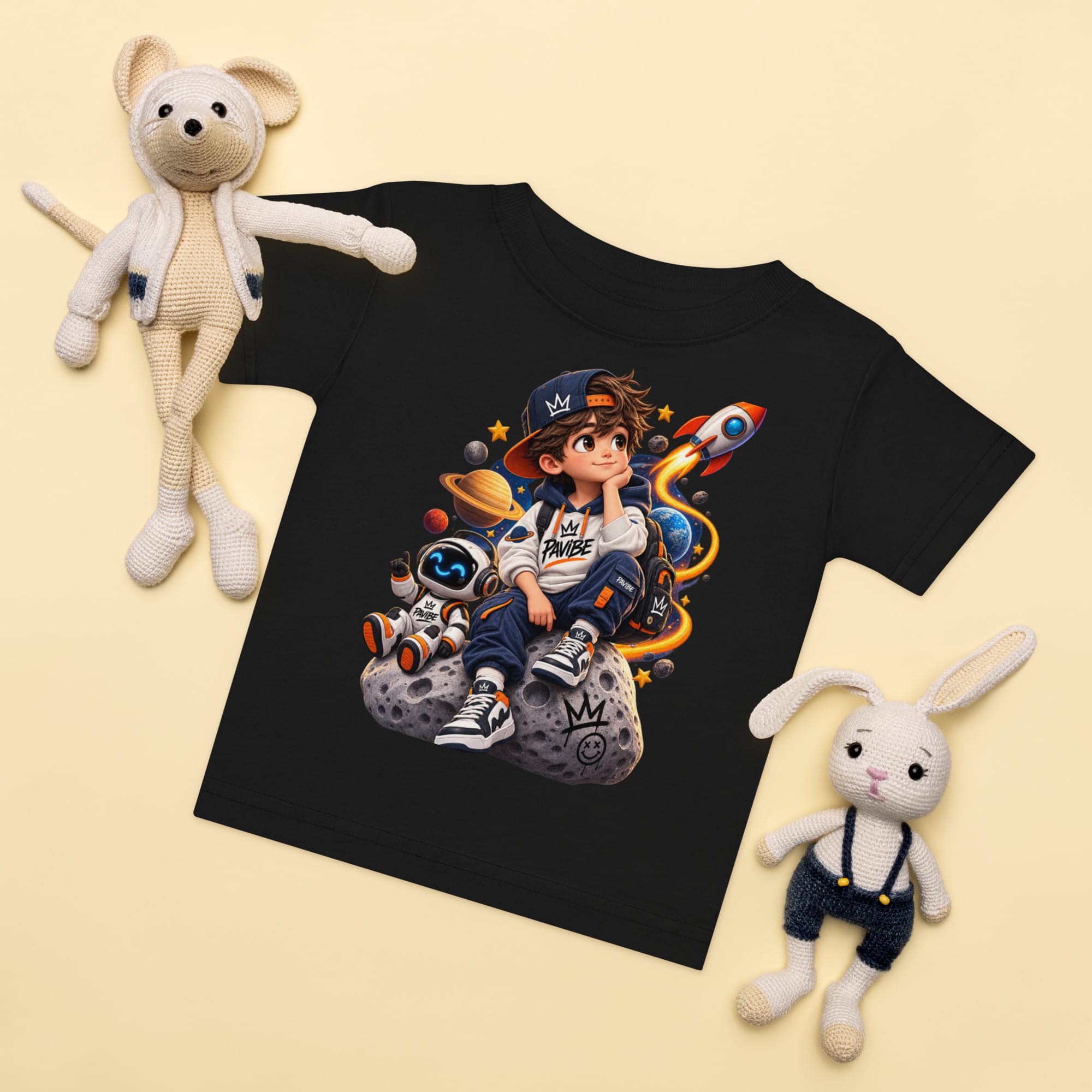 Kids Space T-Shirt | Graphic Astronaut Tee | PAVIBE - Image 13