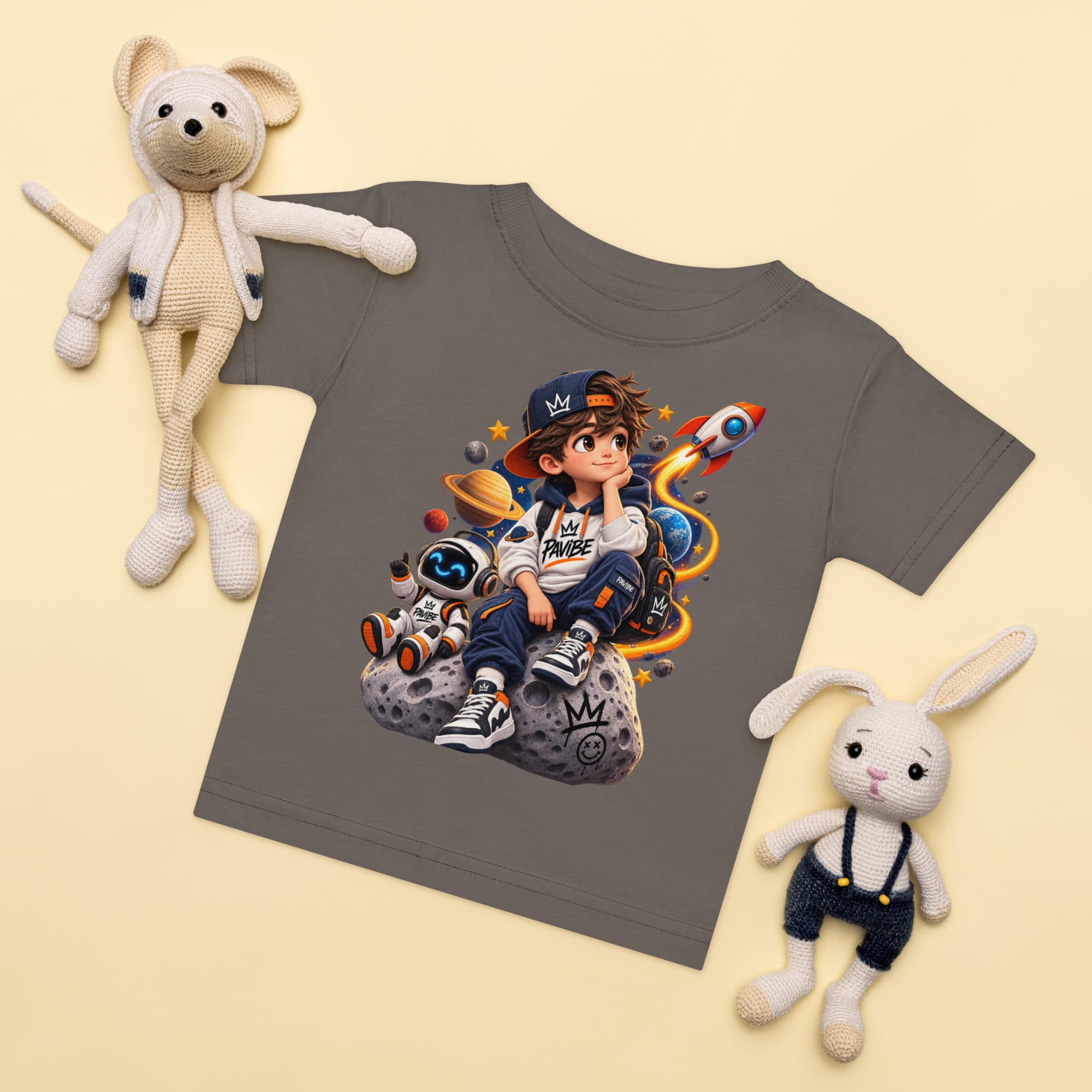 Kids Space T-Shirt | Graphic Astronaut Tee | PAVIBE - Image 15