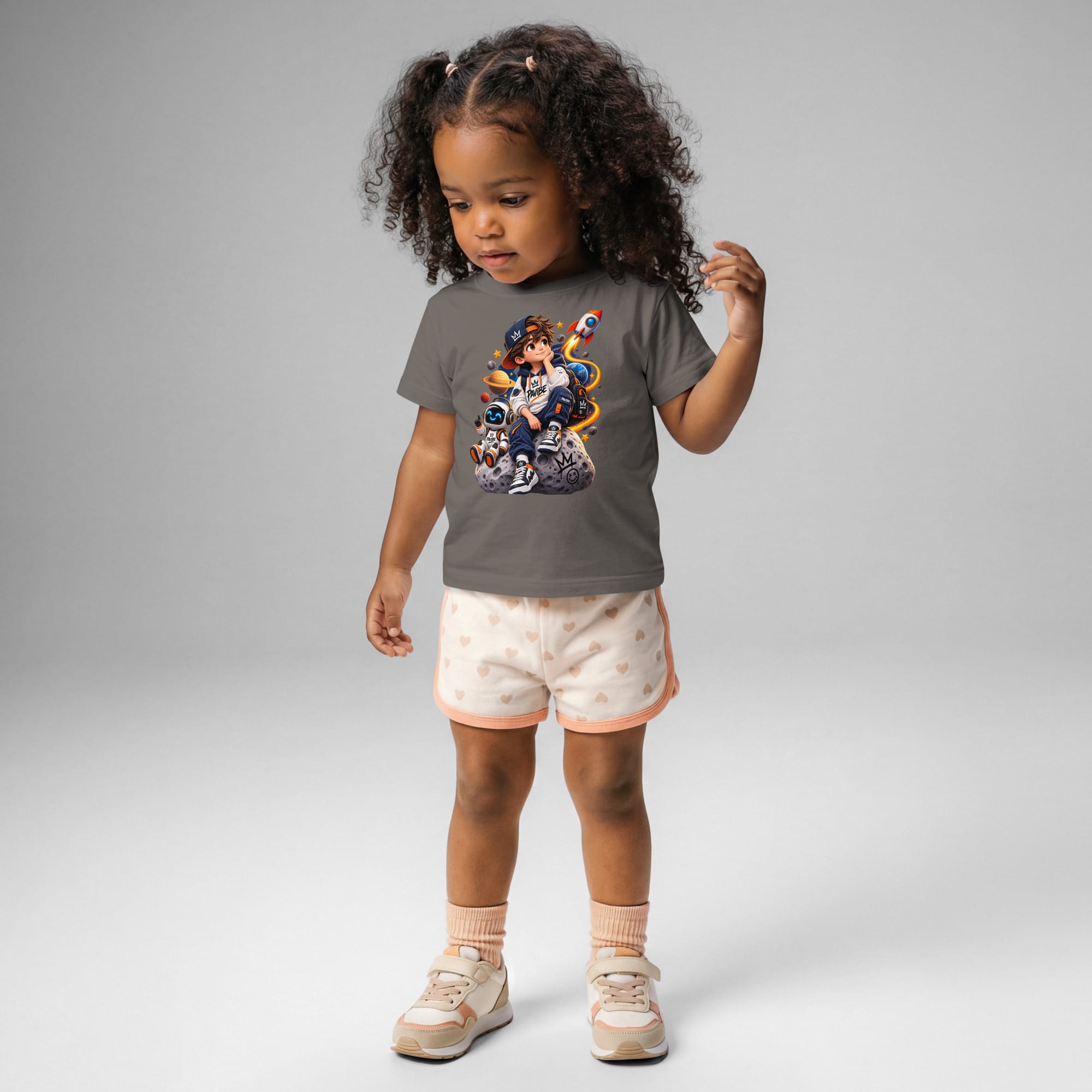 Kids Space T-Shirt | Graphic Astronaut Tee | PAVIBE - Image 7
