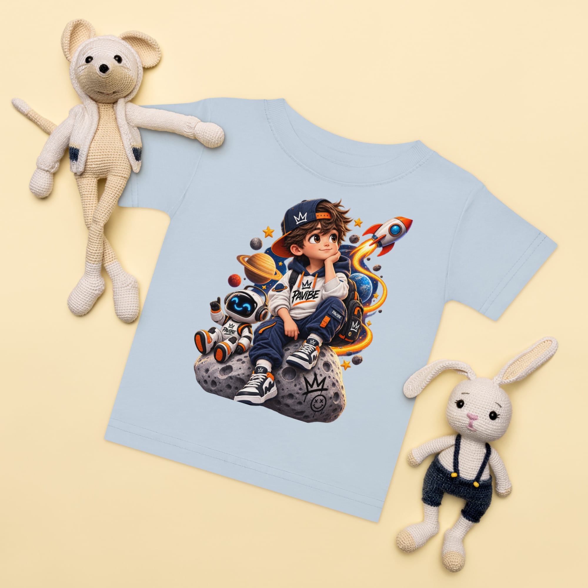 Kids Space T-Shirt | Graphic Astronaut Tee | PAVIBE - Image 17