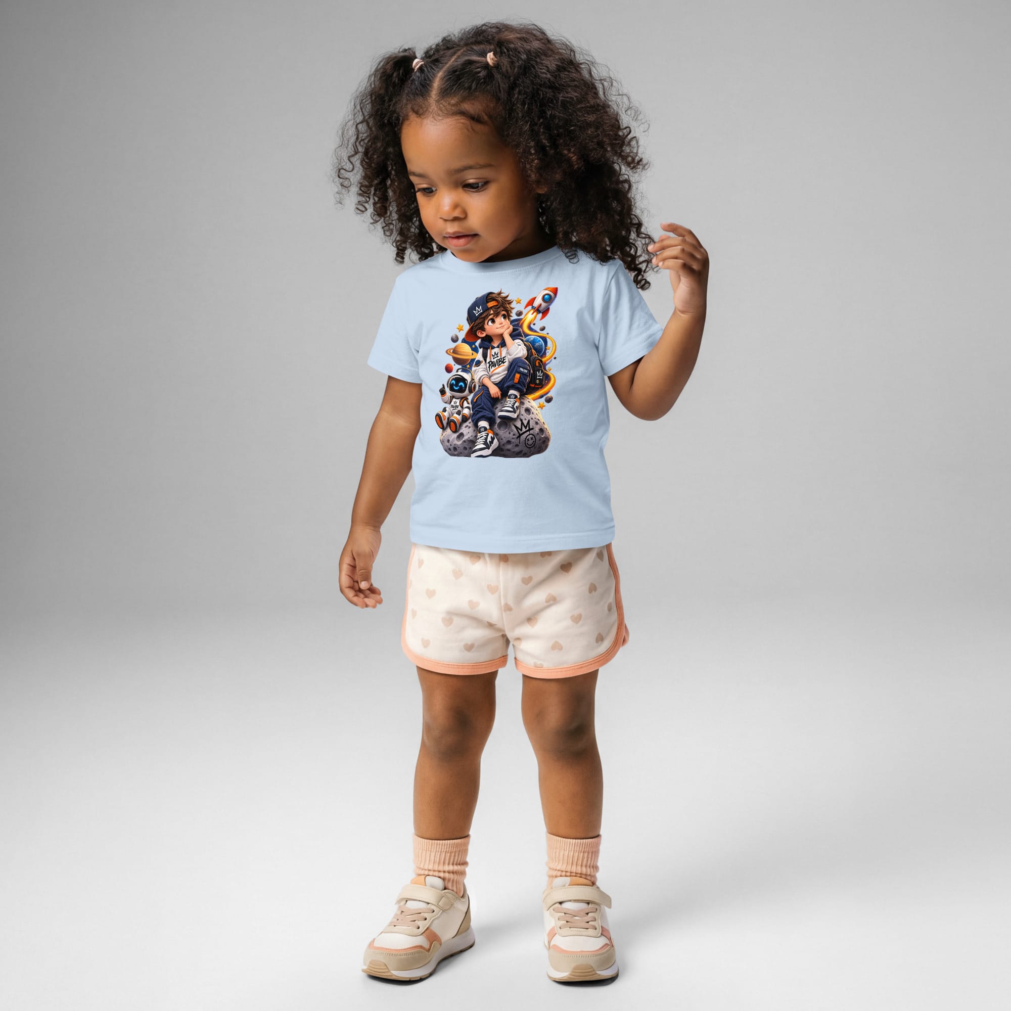 Kids Space T-Shirt | Graphic Astronaut Tee | PAVIBE - Image 9