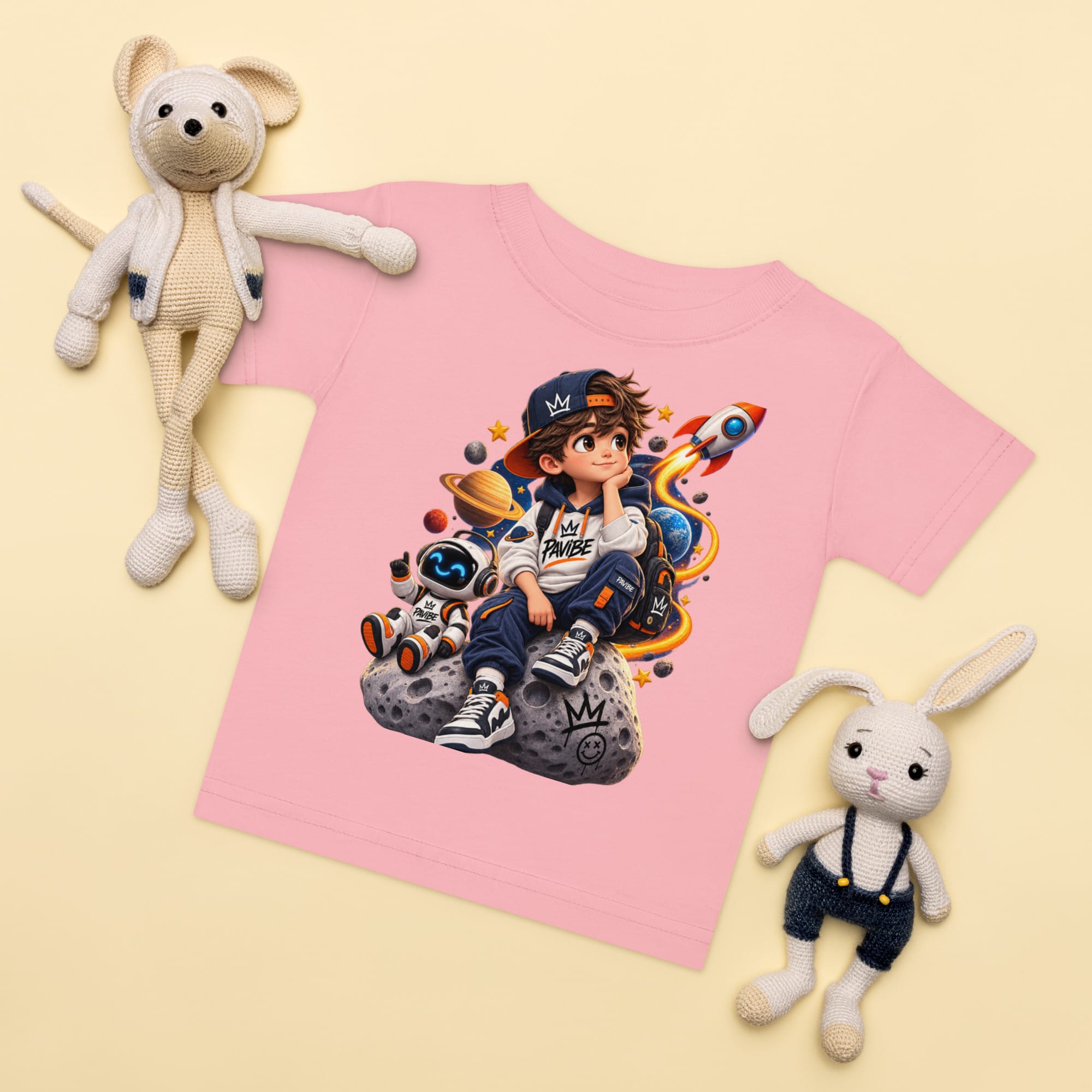 Kids Space T-Shirt | Graphic Astronaut Tee | PAVIBE - Image 16