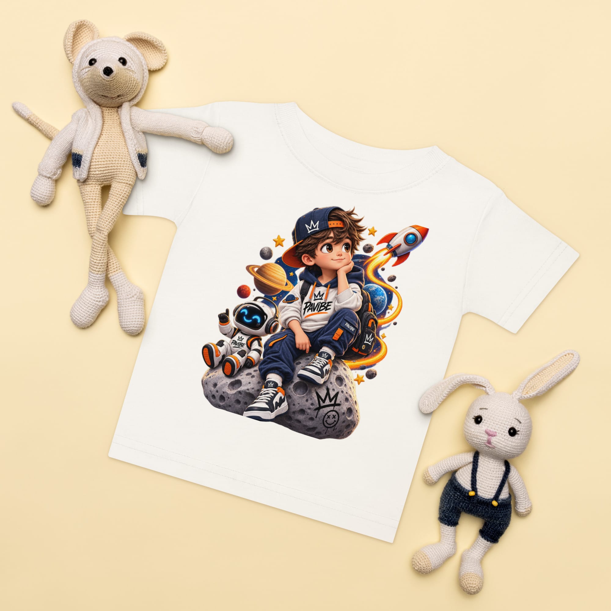 Kids Space T-Shirt | Graphic Astronaut Tee | PAVIBE - Image 18