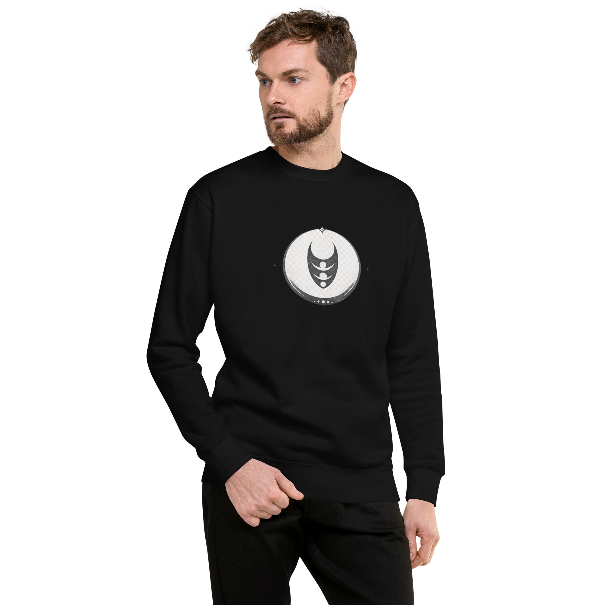 unisex premium sweatshirt black front 6a6f88e4243f5.jpg