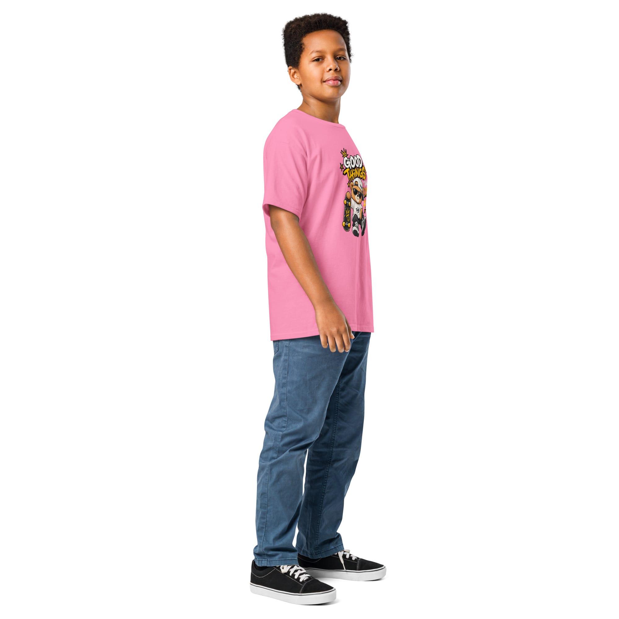 Kids Graphic T-Shirt | Pavibe Good Things Take Time - Image 14