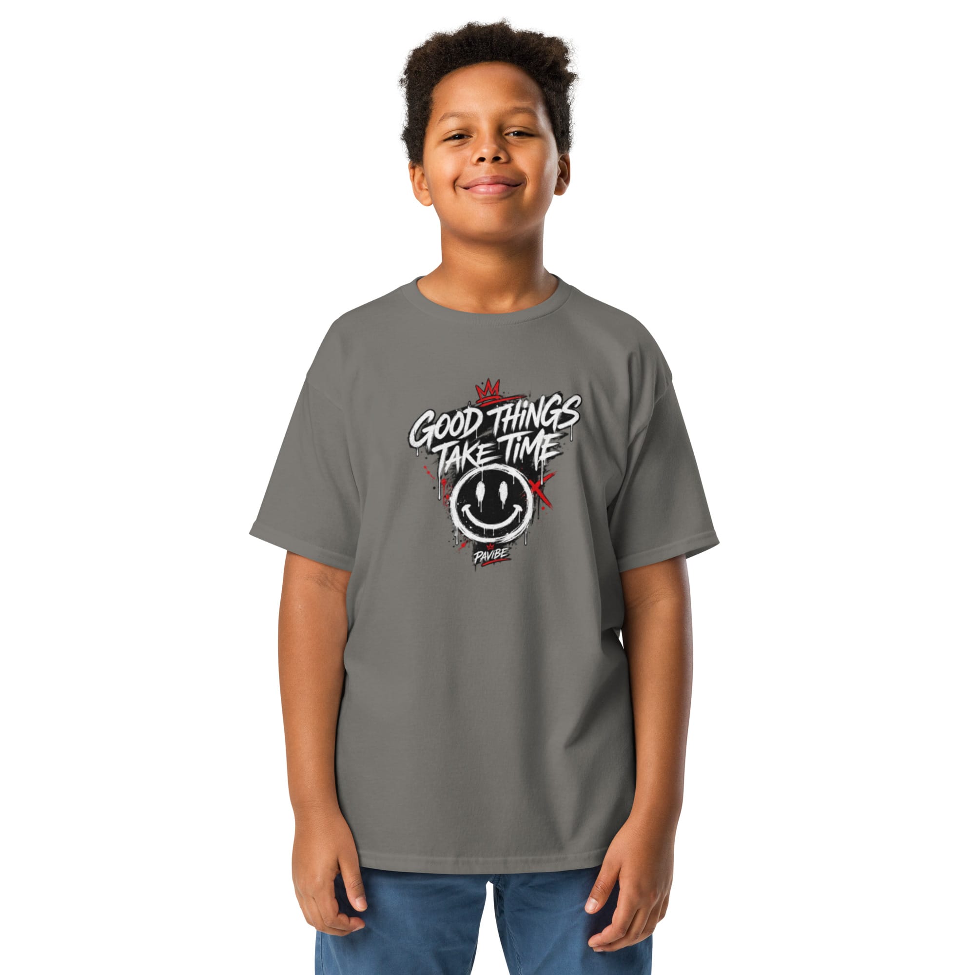 Kids Graphic T-Shirt | Pavibe Good Things Take Time - Image 63