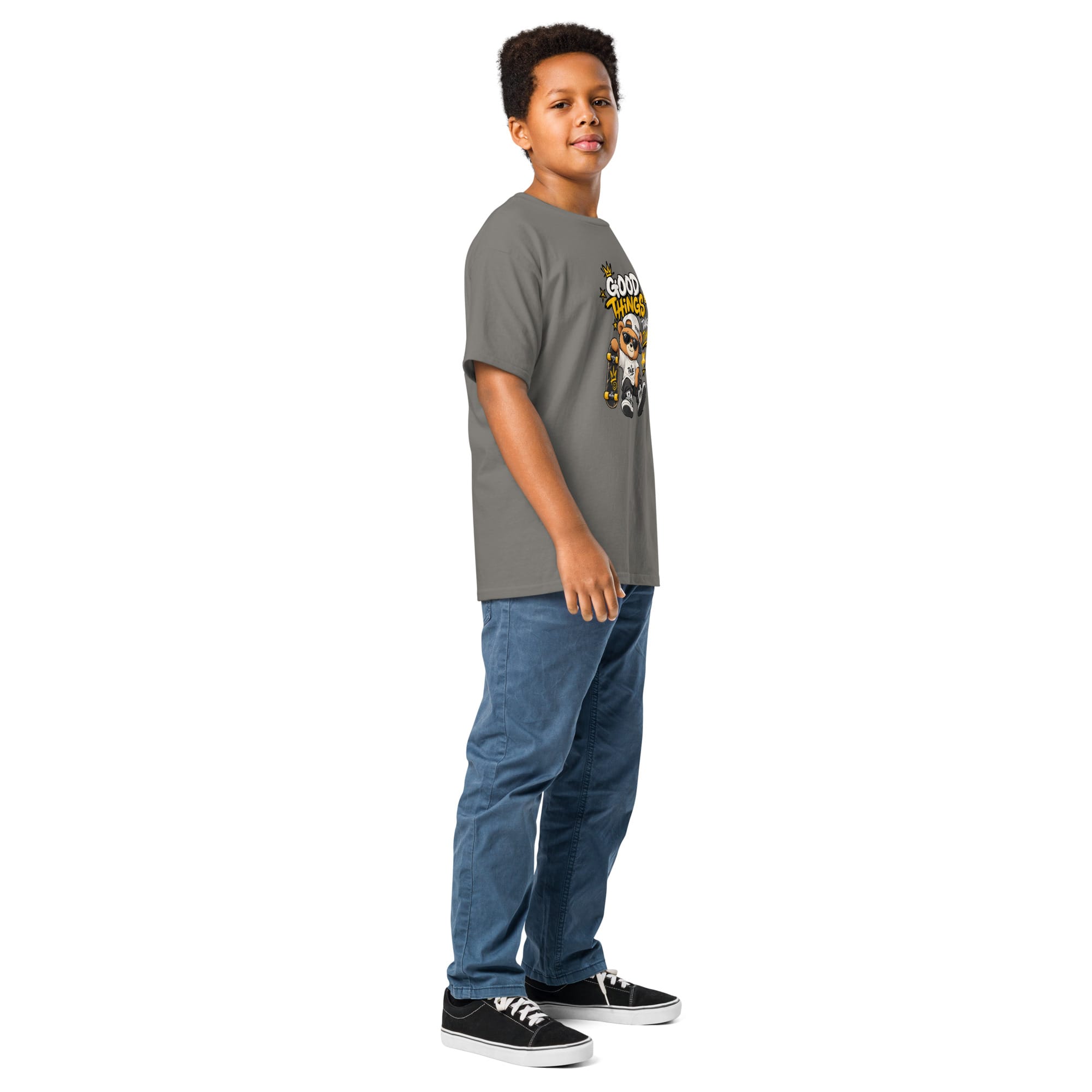 Kids Graphic T-Shirt | Pavibe Good Things Take Time - Image 12