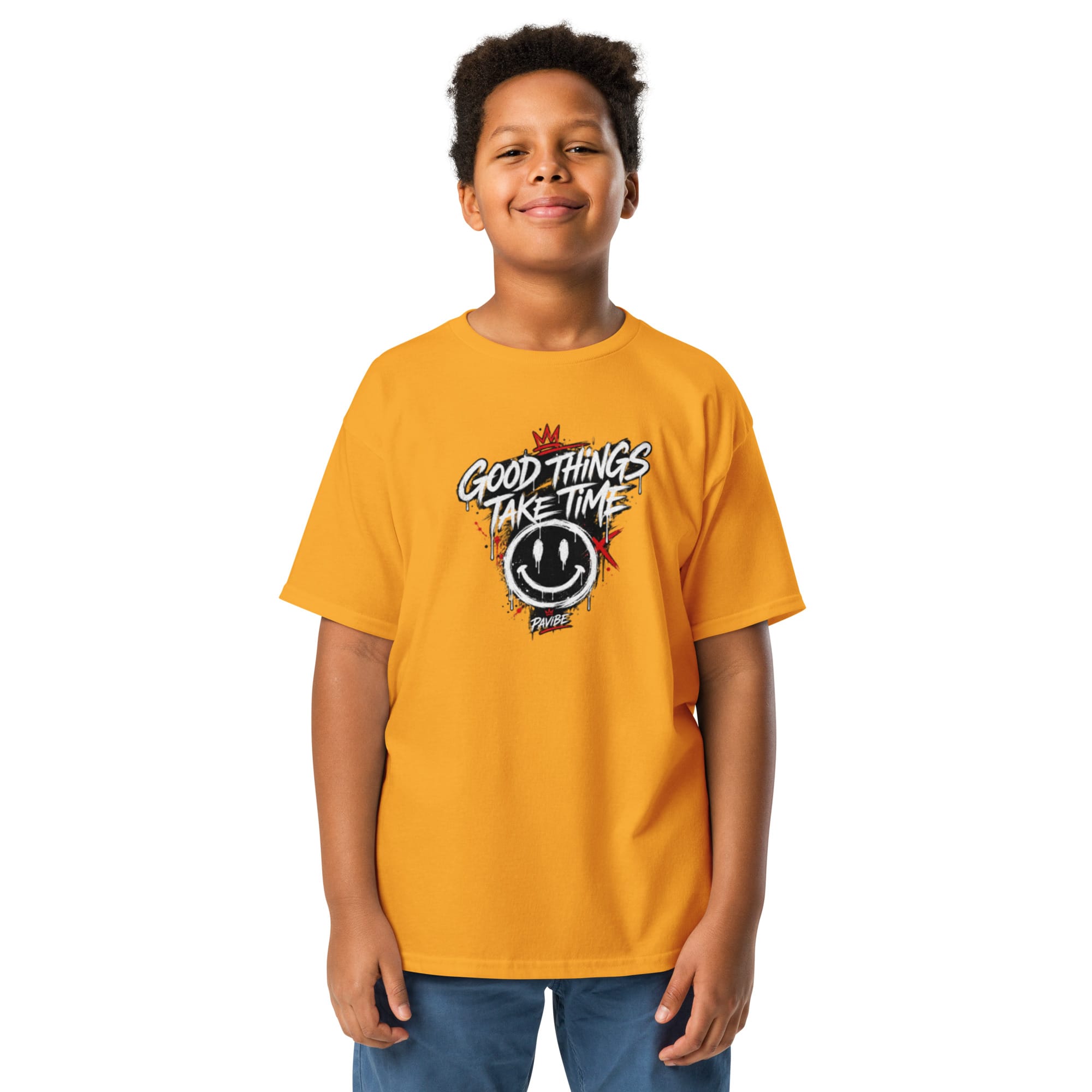 Kids Graphic T-Shirt | Pavibe Good Things Take Time - Image 69