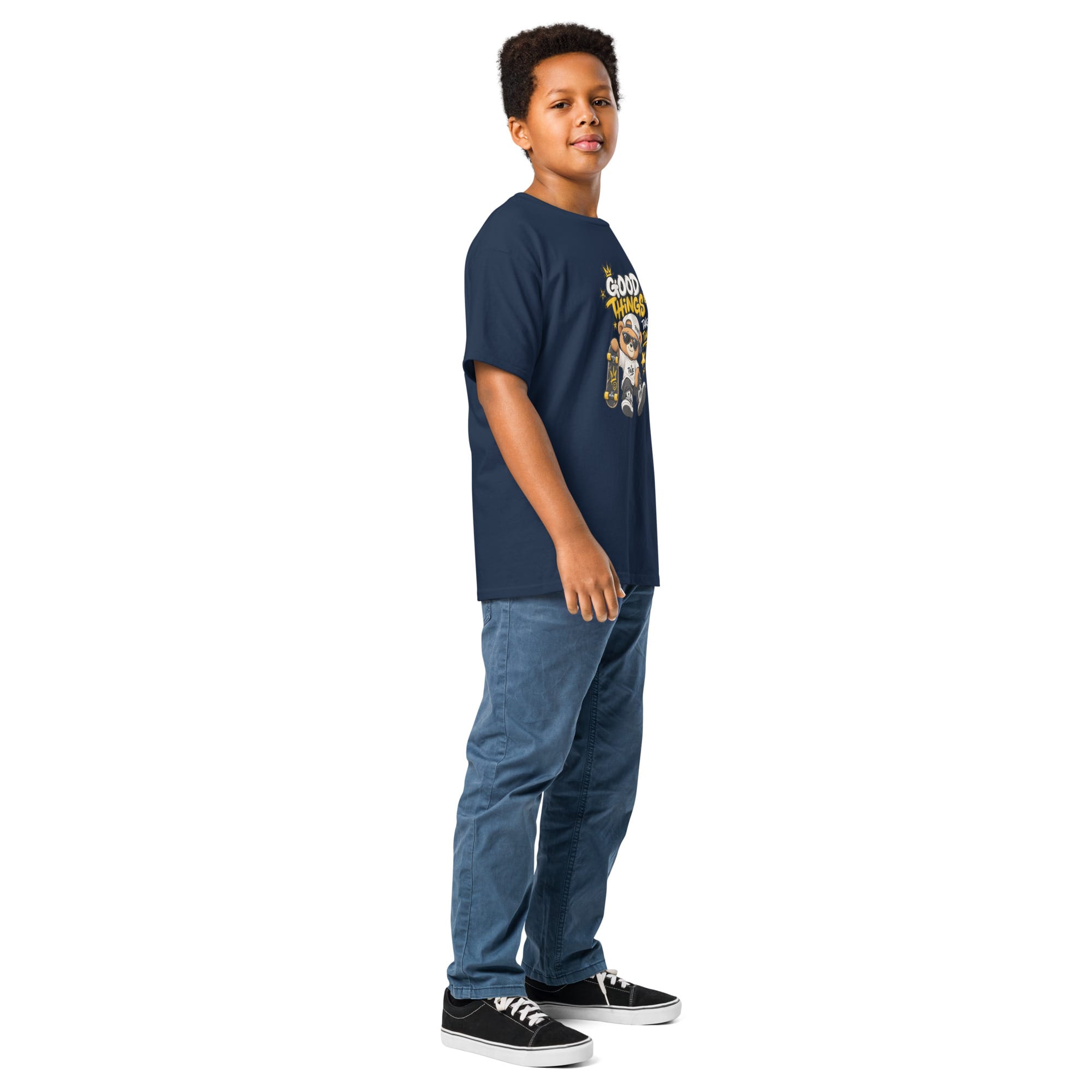 Kids Graphic T-Shirt | Pavibe Good Things Take Time - Image 30