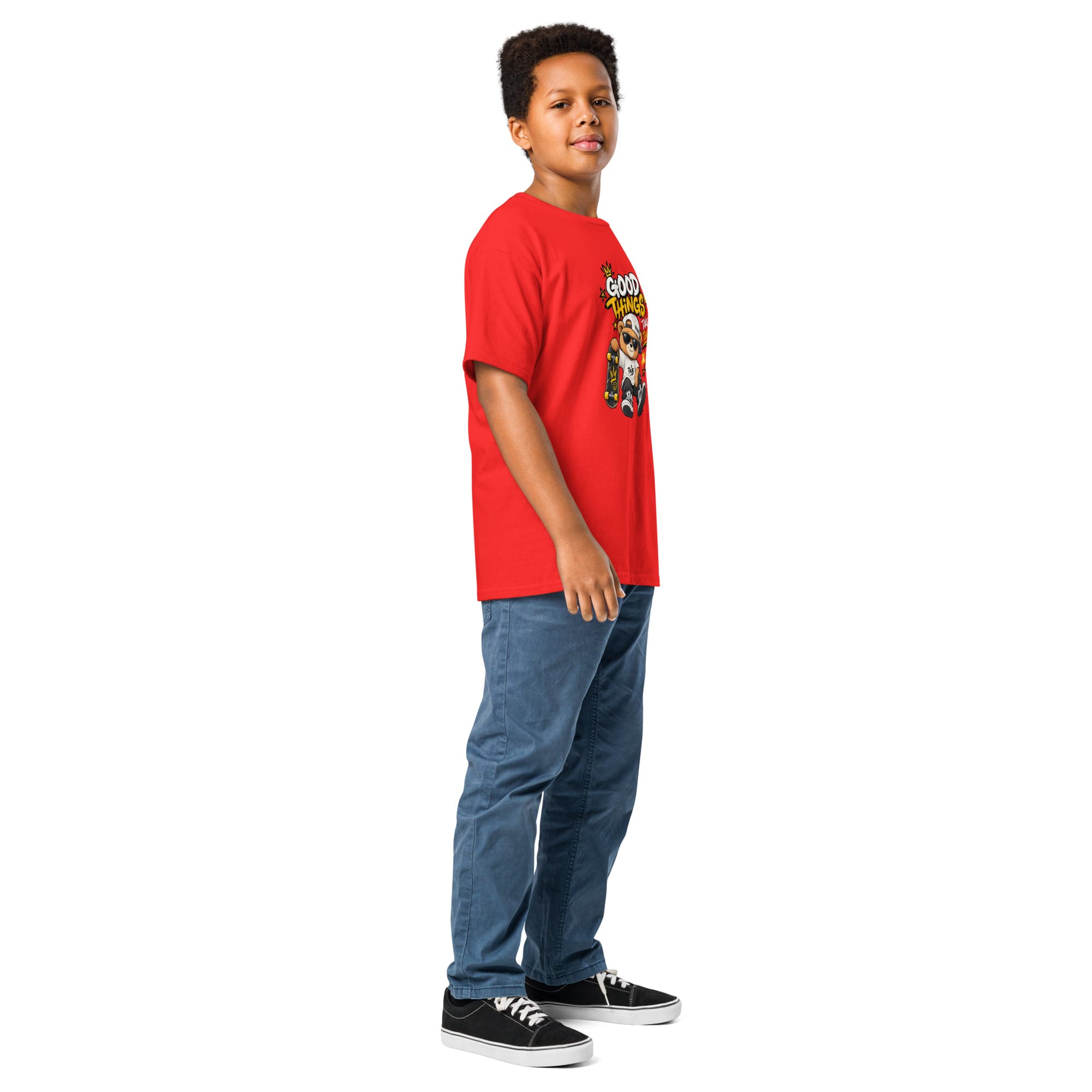Kids Graphic T-Shirt | Pavibe Good Things Take Time - Image 32