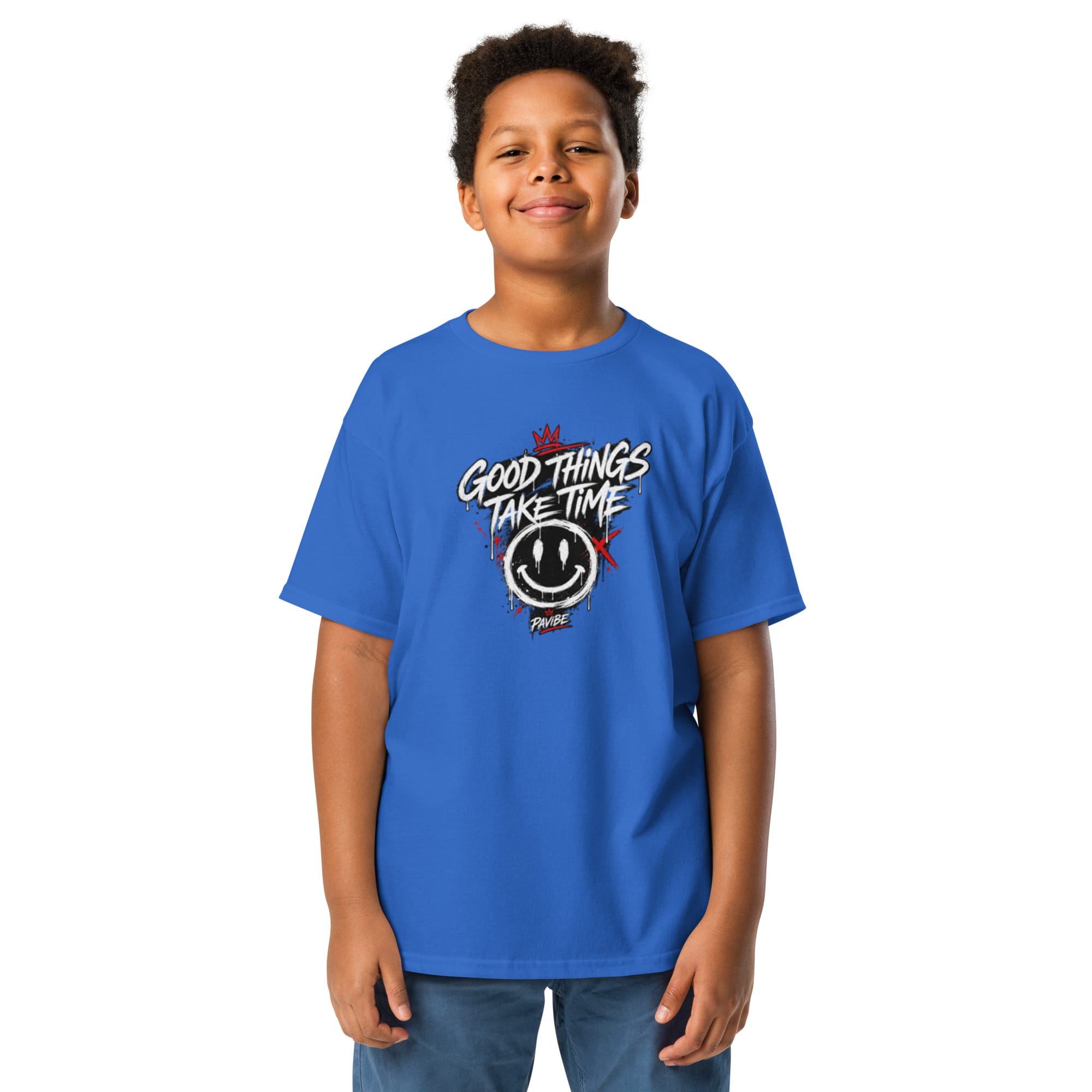 Kids Graphic T-Shirt | Pavibe Good Things Take Time - Image 60