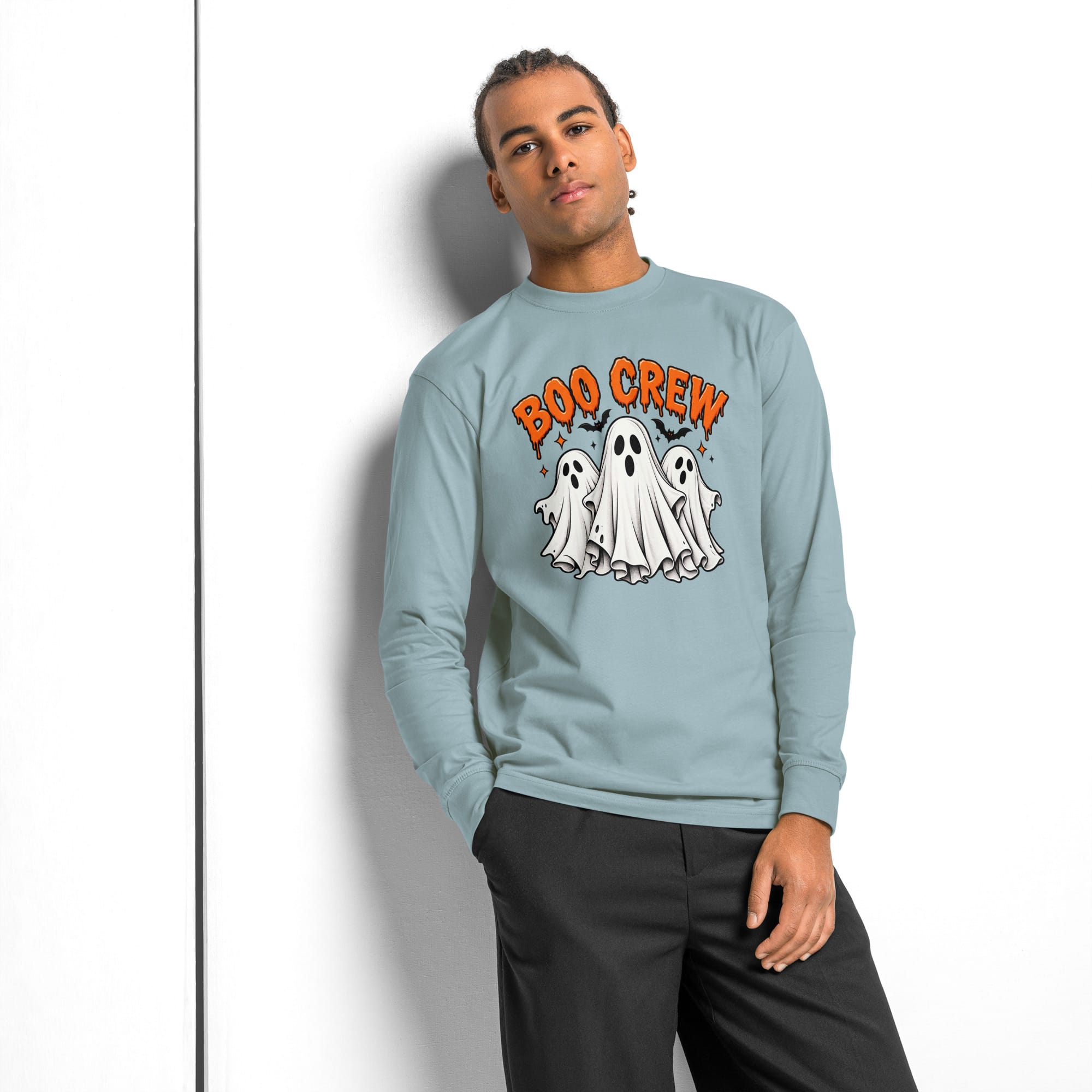 Men's heavyweight long sleeve t-shirt - Image 3