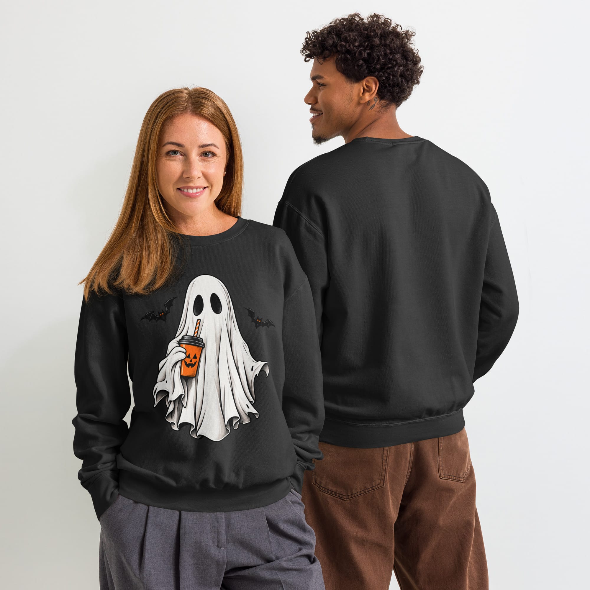 Ghost Halloween Sweatshirt | Spooky Crewneck | Pavibe - Image 42