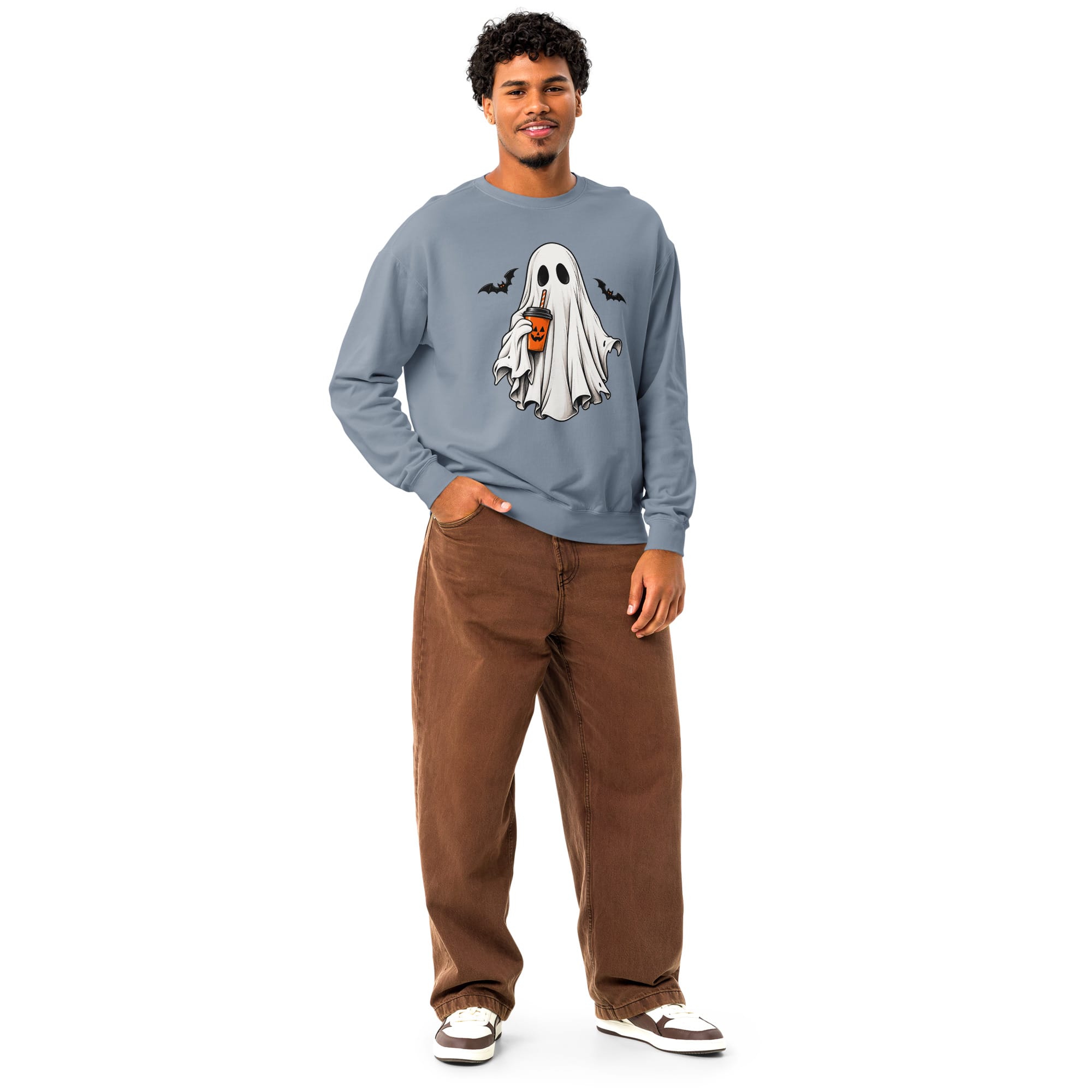 Ghost Halloween Sweatshirt | Spooky Crewneck | Pavibe - Image 55