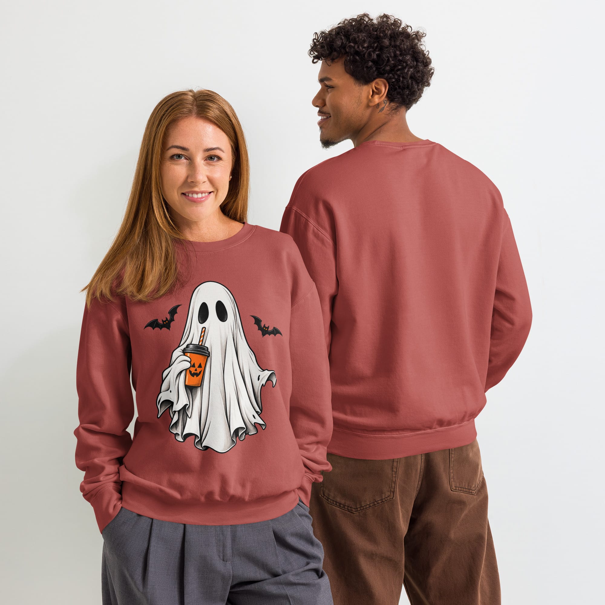 Ghost Halloween Sweatshirt | Spooky Crewneck | Pavibe - Image 44