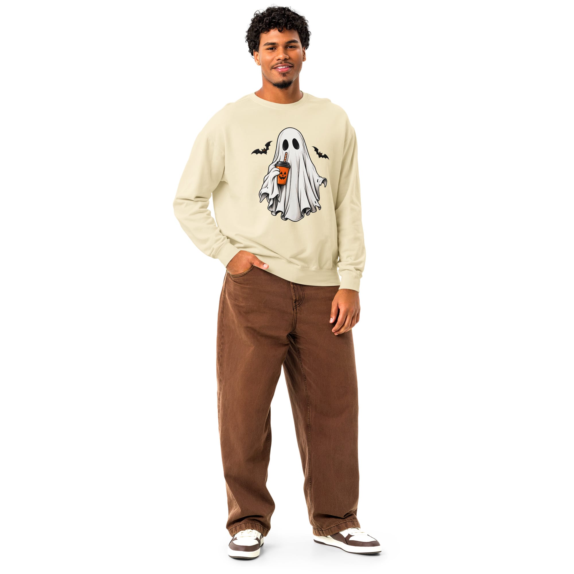 Ghost Halloween Sweatshirt | Spooky Crewneck | Pavibe - Image 58