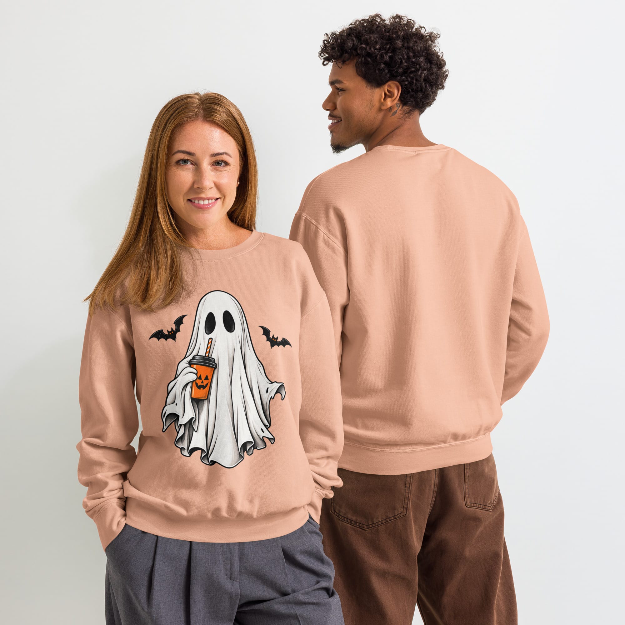 Ghost Halloween Sweatshirt | Spooky Crewneck | Pavibe - Image 47