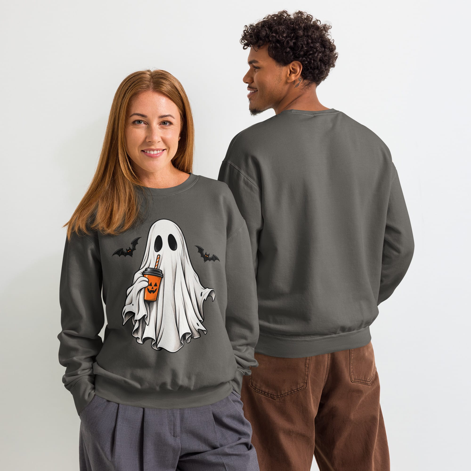 Ghost Halloween Sweatshirt | Spooky Crewneck | Pavibe - Image 43