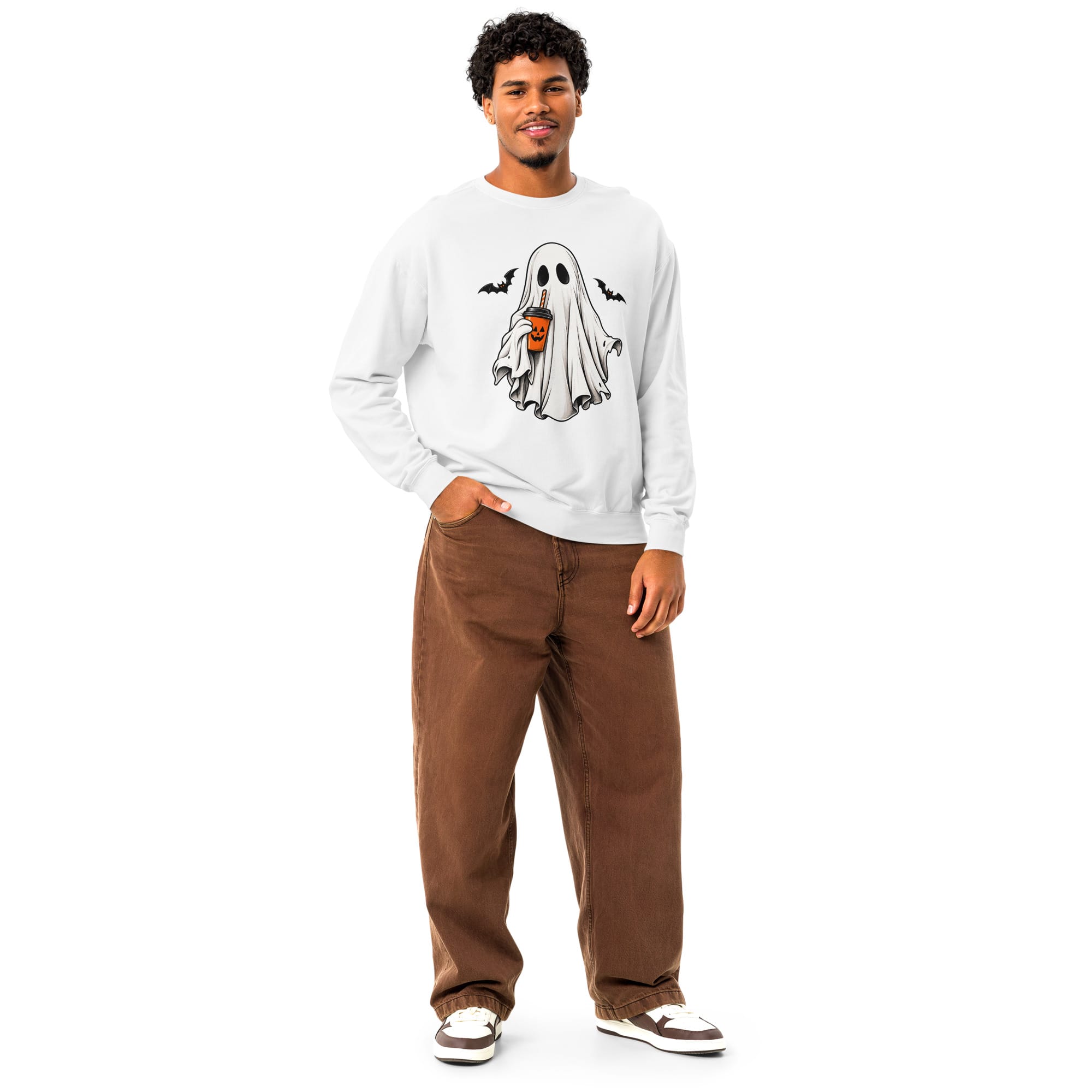 Ghost Halloween Sweatshirt | Spooky Crewneck | Pavibe - Image 59