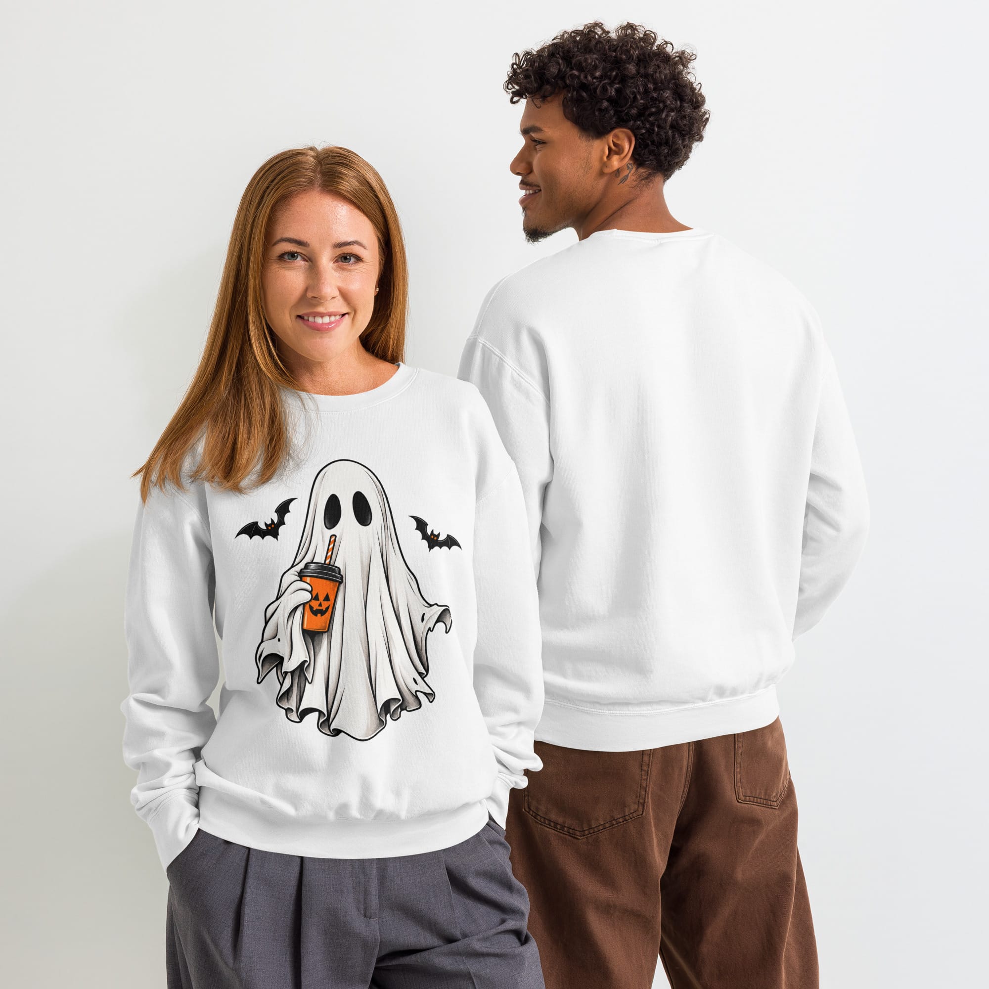 Ghost Halloween Sweatshirt | Spooky Crewneck | Pavibe - Image 50