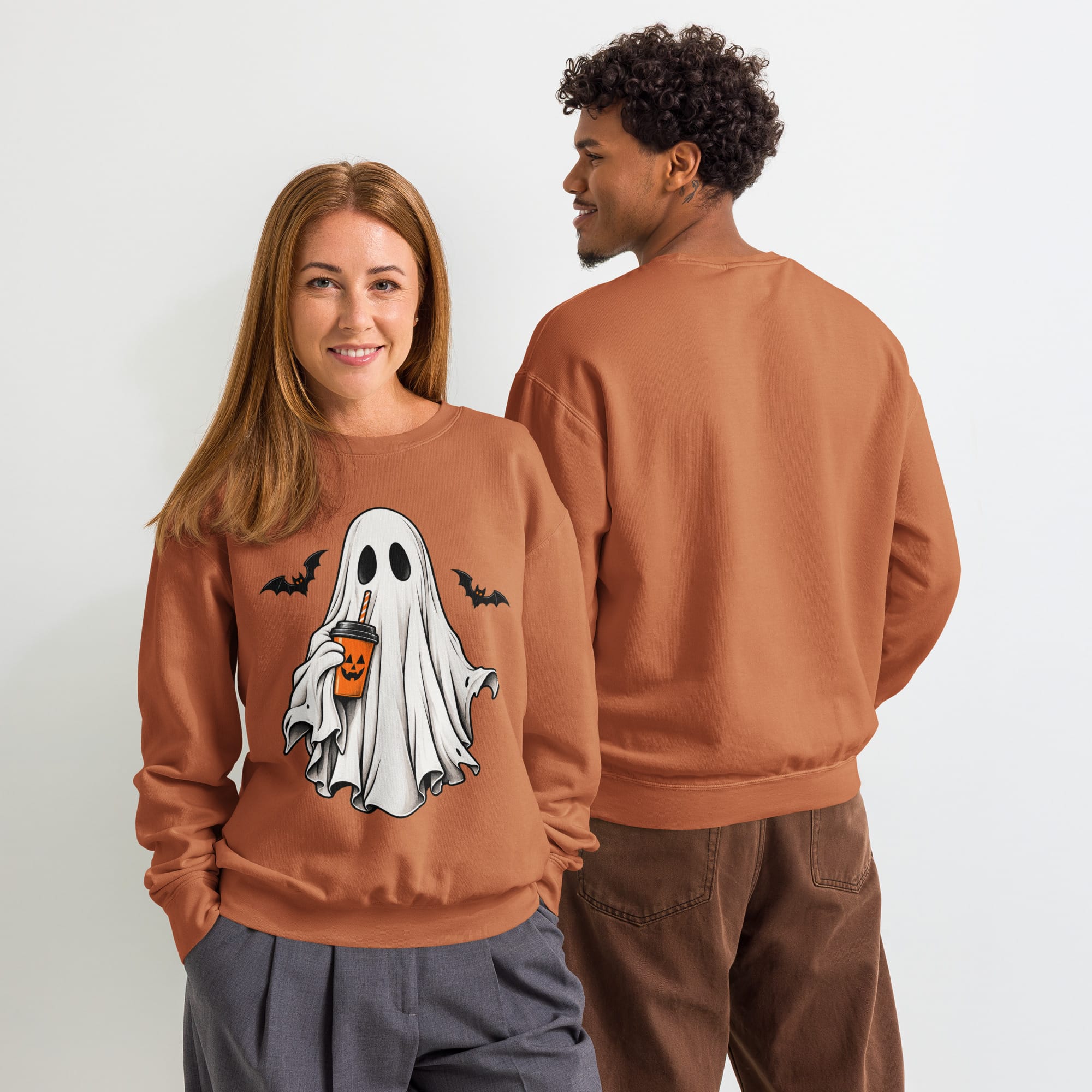Ghost Halloween Sweatshirt | Spooky Crewneck | Pavibe - Image 46