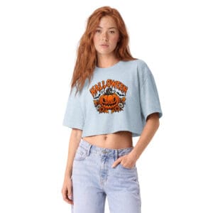 Women’s garment dye cropped tee