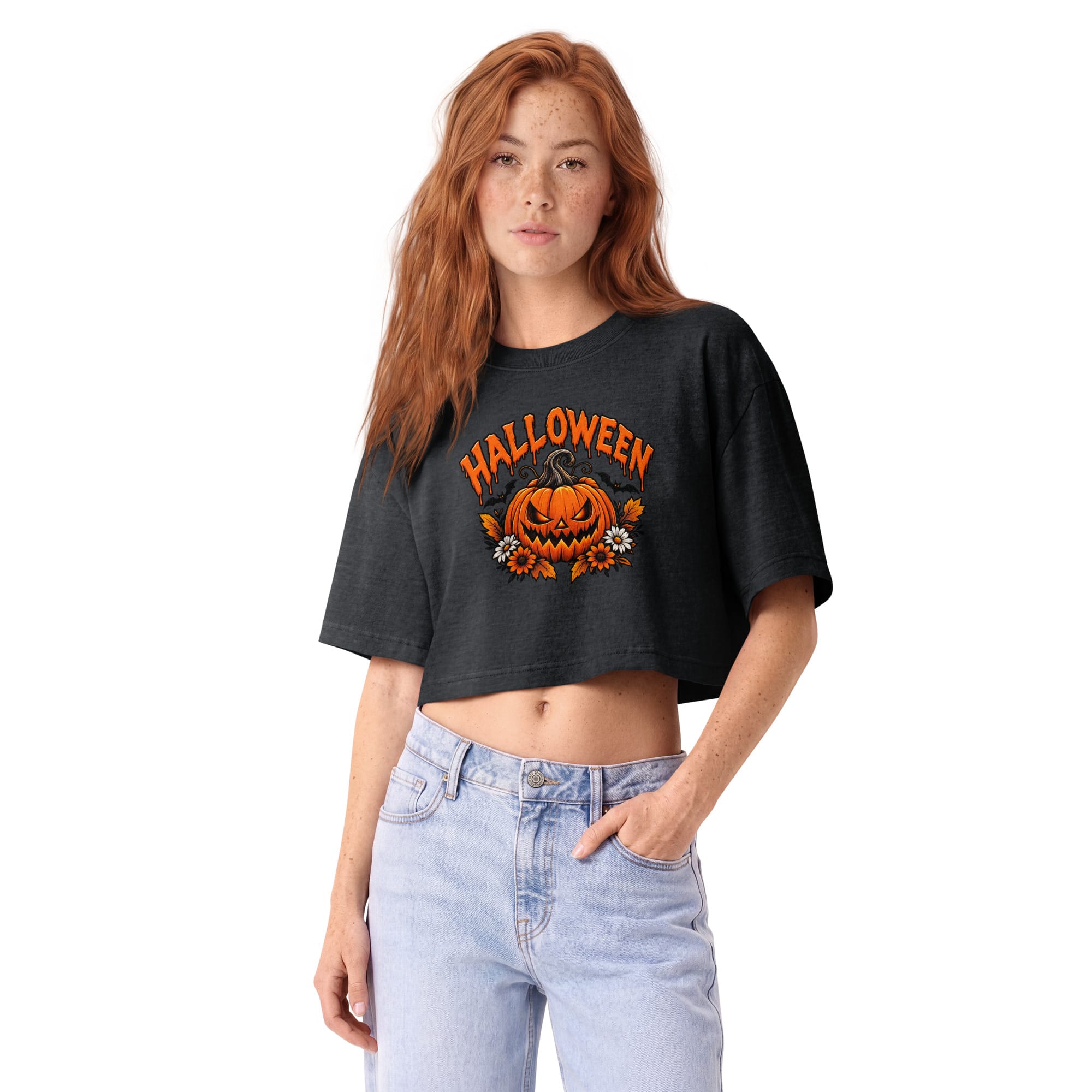 Women’s garment dye cropped tee - Image 9